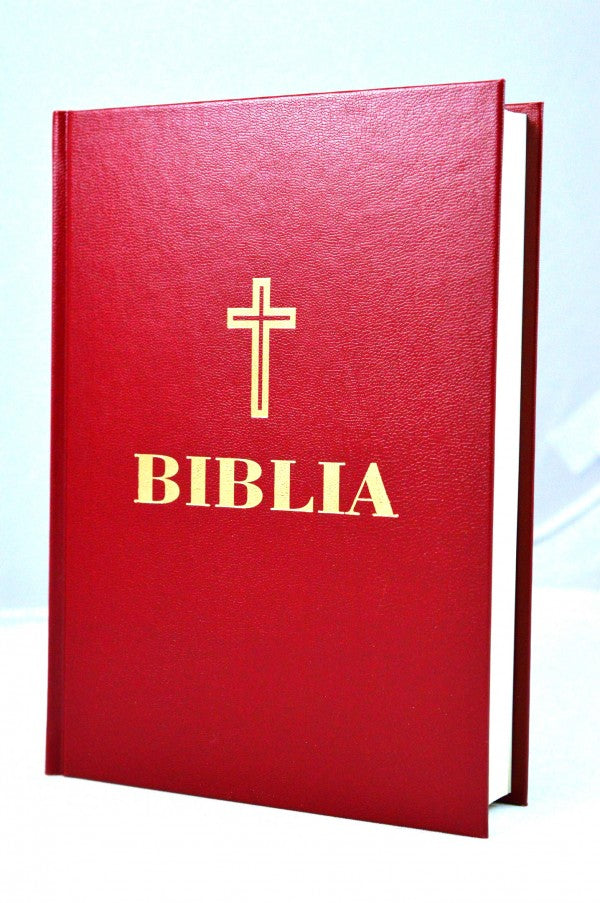 BIBLIA - CRESTIN-ORTODOXA format mediu ( alb/ rosu inchis- random)