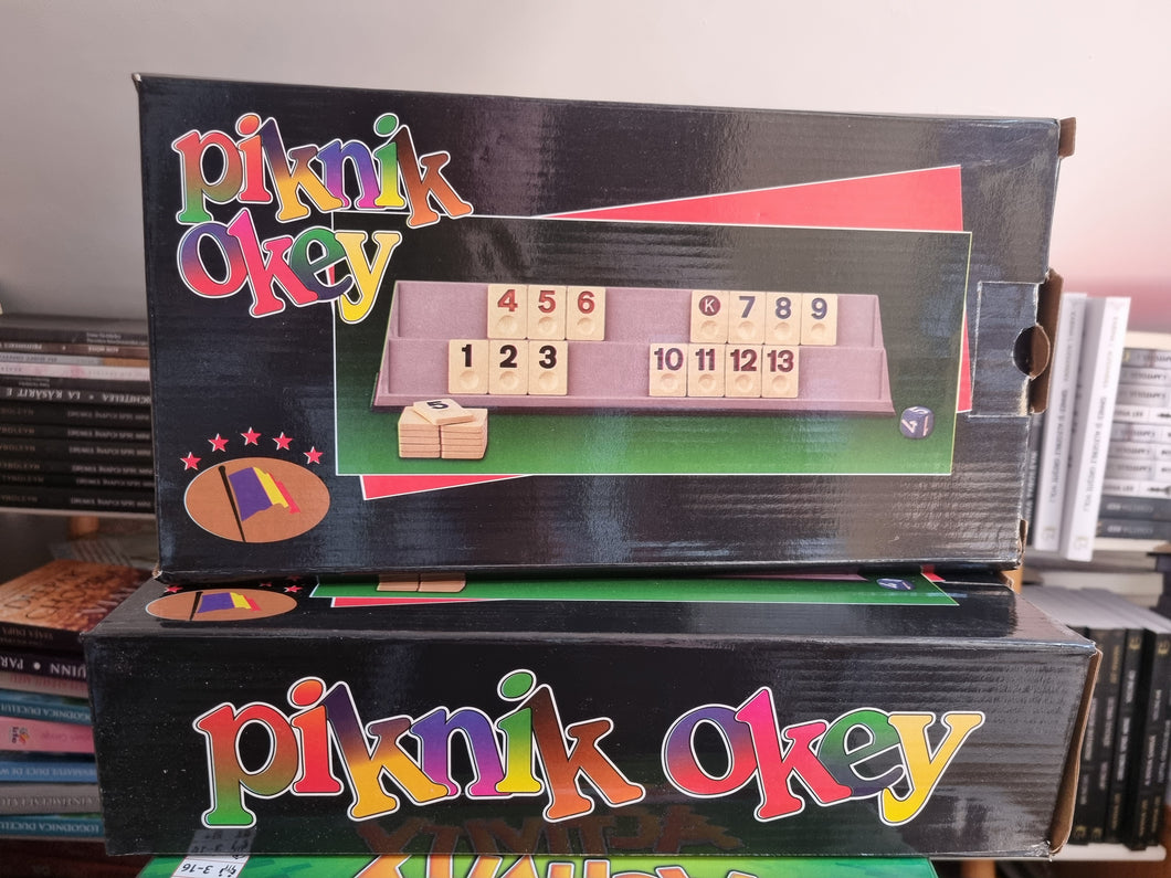 Joc Remi Piknik Okey Rummy Clasic,106 Piese Plastic